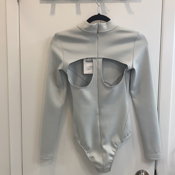 Zara silver grey body suit size Xs BRAND NEW - Picture 2 of 3